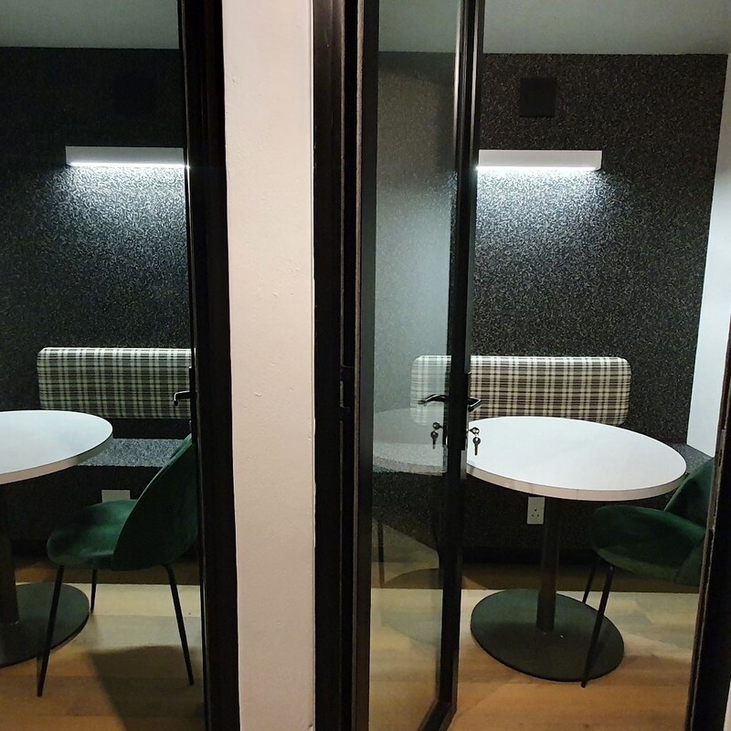 Zoom Cubicles in Co-working Space